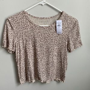 cheetah crop top